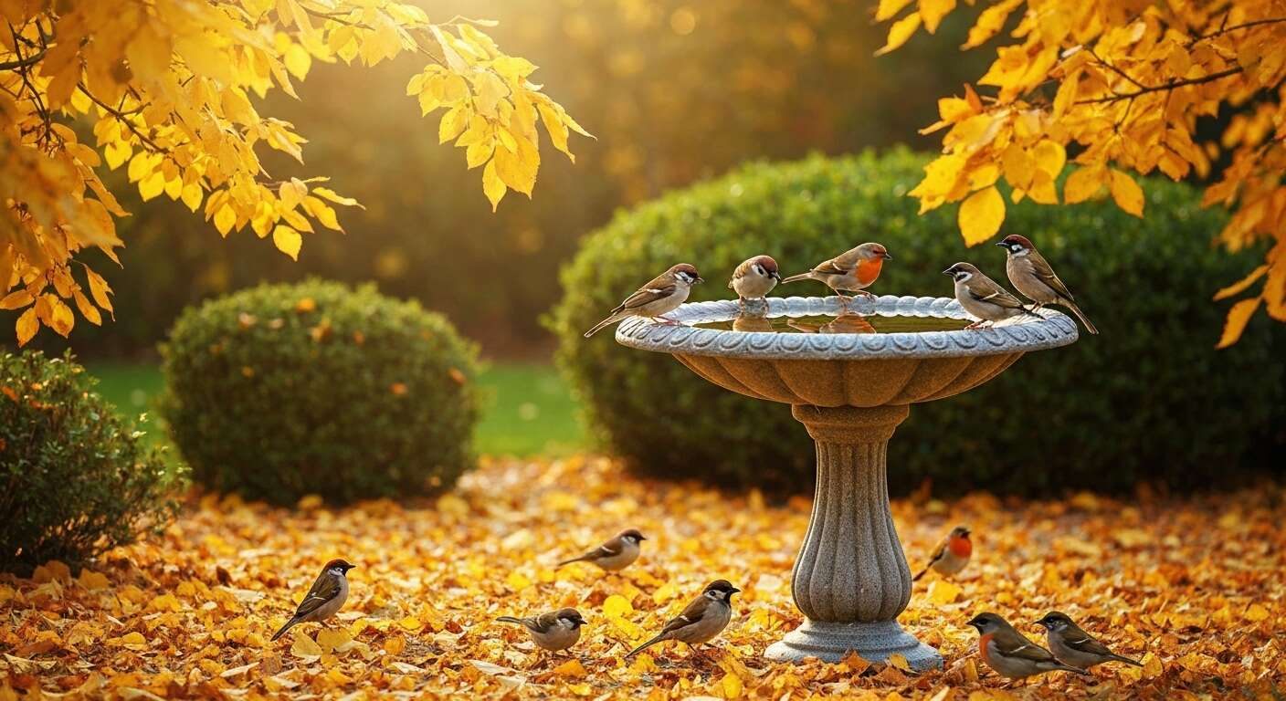 Pourquoi vous devriez absolument installer un bain d'oiseaux dans votre jardin pour cet automne