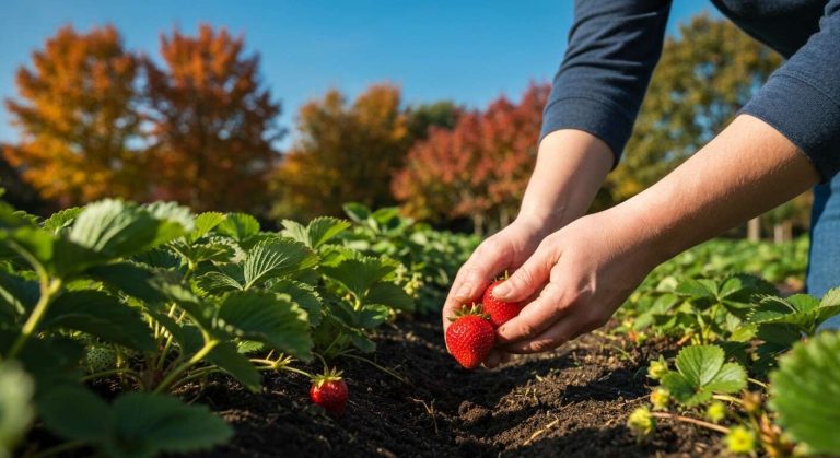 Le geste secret pour multiplier vos fraisiers en automne et préparer une récolte record l’an prochain