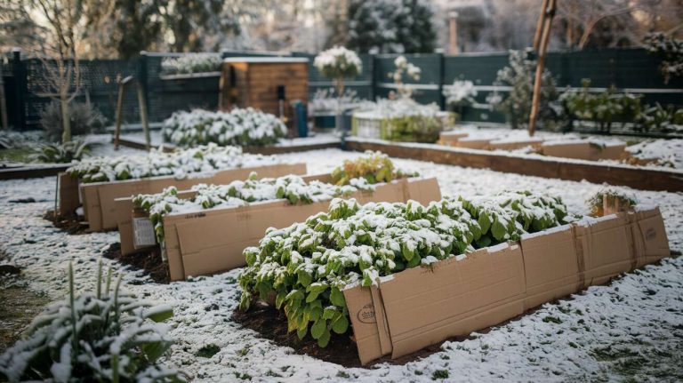 Mon voisin se moque en me voyant mettre des cartons sur mon potager, mais il ne rira pas au printemps