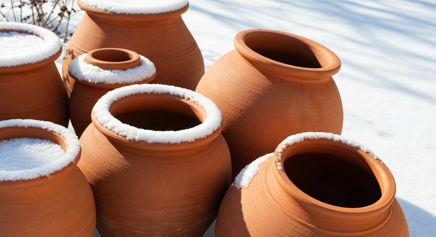 Le secret pour que les pots en terre cuite ne se fissurent plus jamais avec le gel de l'hiver est tout bête
