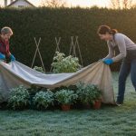 Mon astuce personnelle avec un vieux drap pour protéger efficacement toutes mes plantes du premier gel surprise