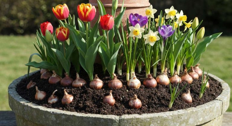 La technique de la "lasagne" de bulbes : comment obtenir 3 mois de fleurs continues au printemps dans une seule jardinière