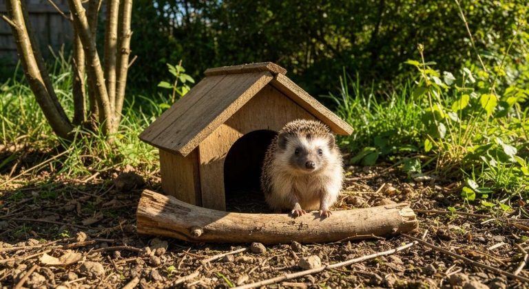 Cette astuce simple avec du bois mort crée un abri naturel pour les hérissons au jardin