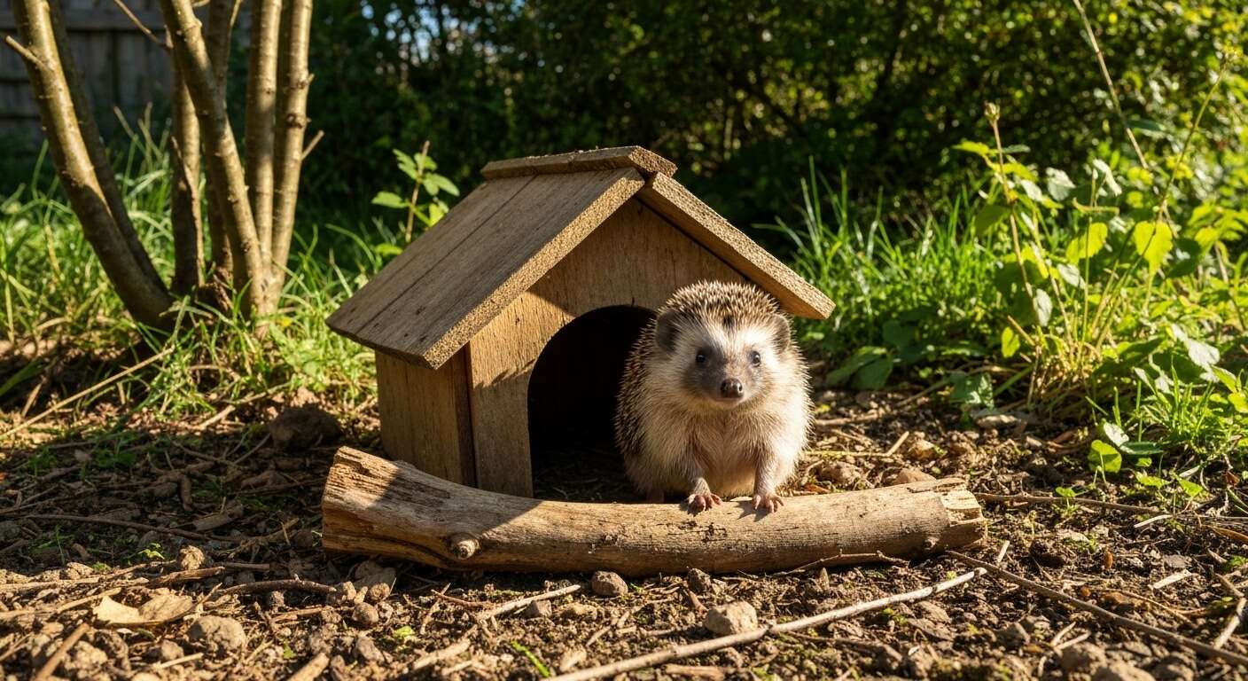 Cette astuce simple avec du bois mort crée un abri naturel pour les hérissons au jardin