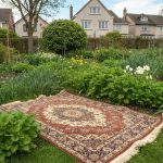 Mon voisin a mis un vieux tapis dans son potager, le résultat au printemps a rendu tout le quartier absolument jaloux