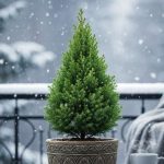 Ce petit conifère est absolument parfait en pot et reste magnifique durant tout l'hiver sur la terrasse