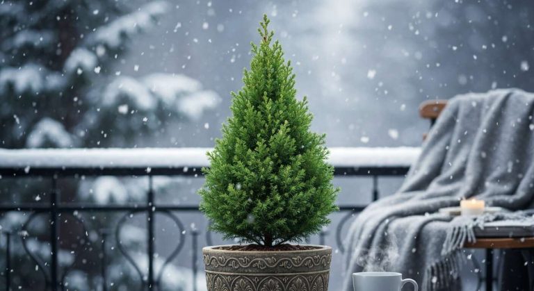 Ce petit conifère est absolument parfait en pot et reste magnifique durant tout l'hiver sur la terrasse
