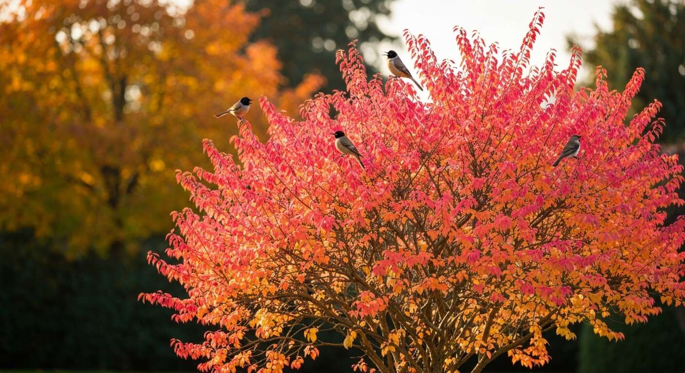 Cet arbuste méconnu illumine les haies de mille couleurs en novembre et attire les oiseaux chanteurs
